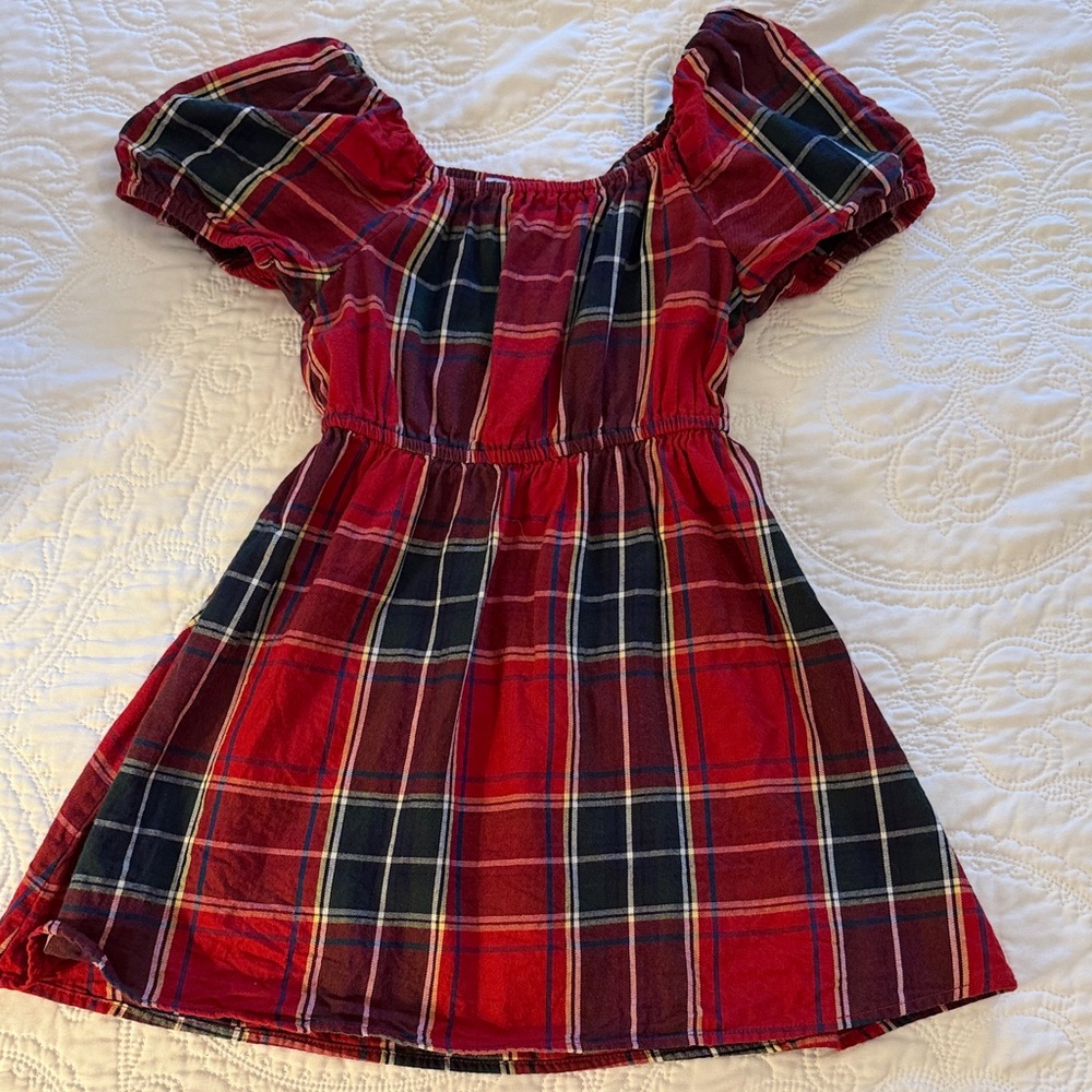 Hill House Red and Black Plaid Dress
